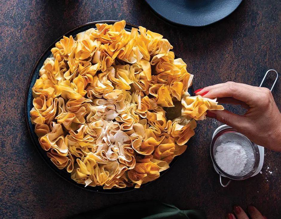 Foto Fillo com Doce de Pêssegos