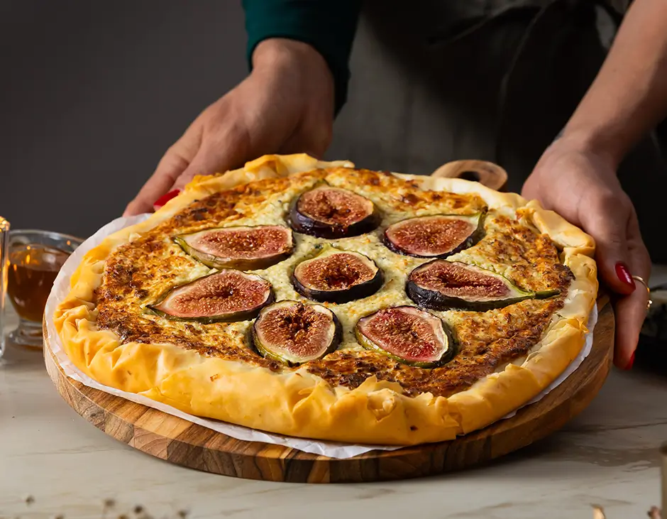 Foto FILLO QUICHE COM FIGOS E GORGONZOLA