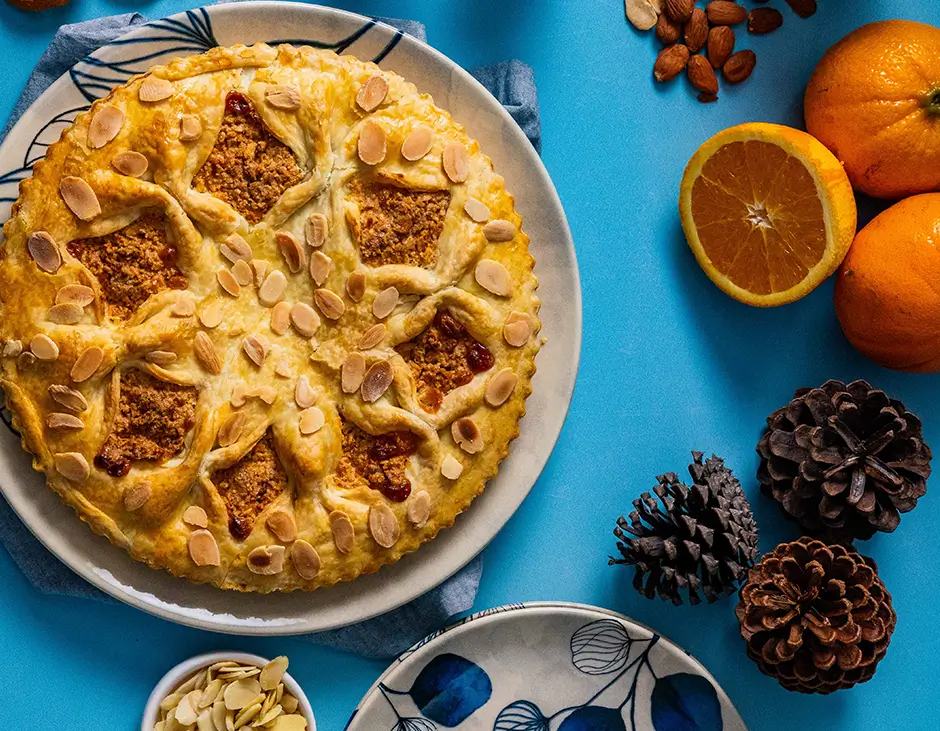Foto Torta com Frangipane de Amêndoas e Laranja