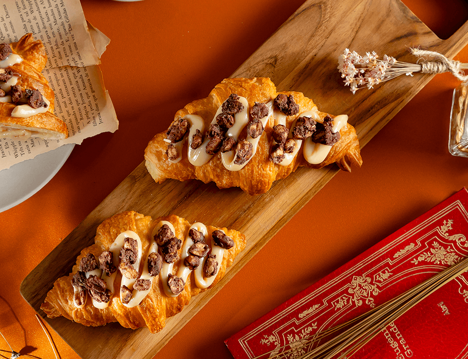 Croissant Com Creme De Amendoim